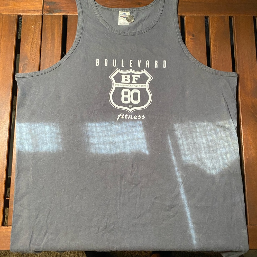 Alstyle Gray Boulevard Fitness Tank Top size XL